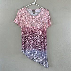 Chico’s Asymmetrical Bohemian Tunic Top